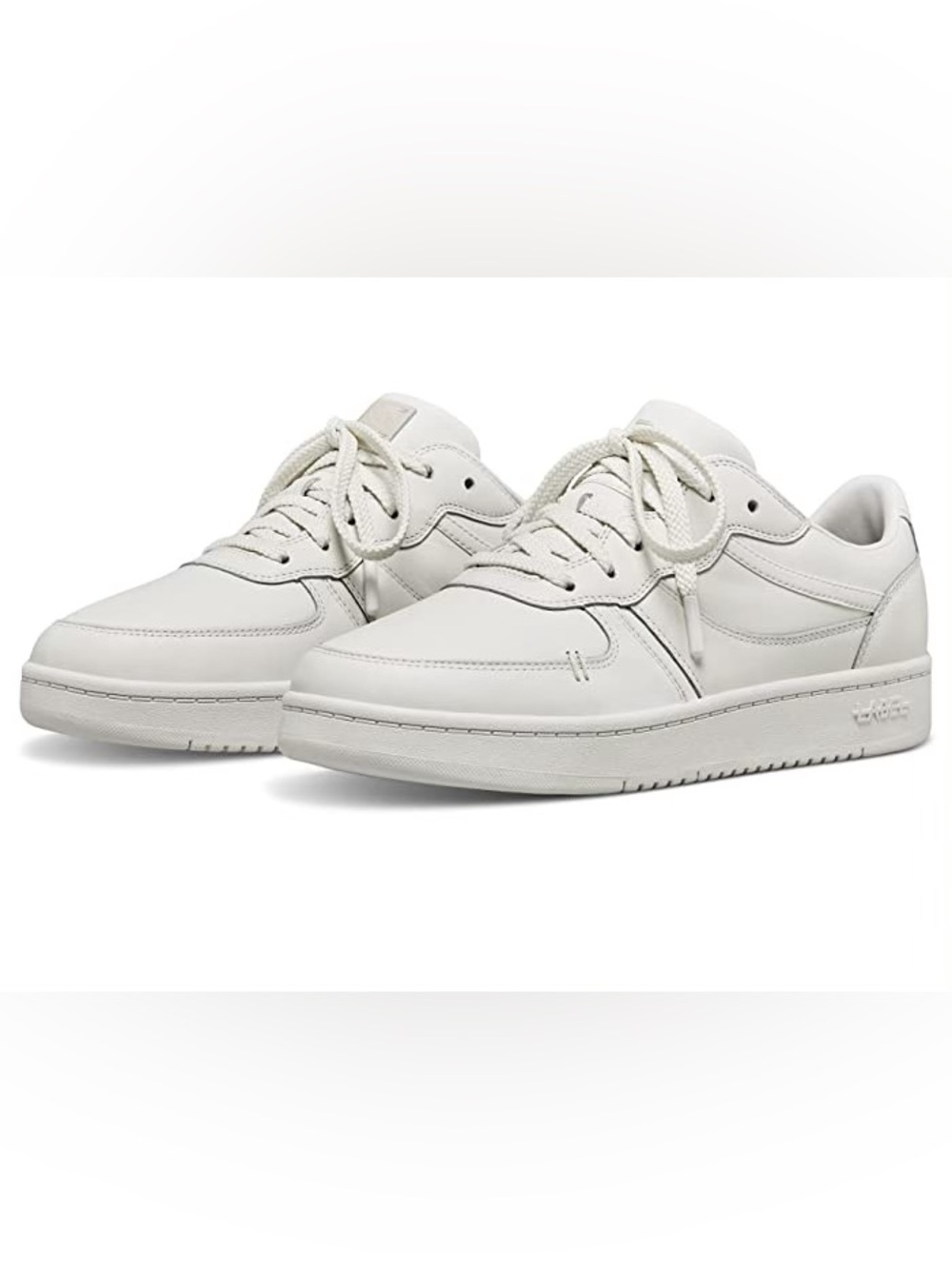 LABEL Go-to Low Men's Shoes White/White/White : 10 M, Leather